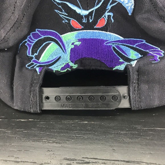 Alien Encounter Disney Vintage Black Red Snapback Hat Cap Made In USA Rare! - Picture 6 of 6